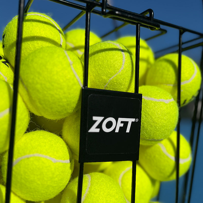 Zoft Tennis Ball Hopper & Stand