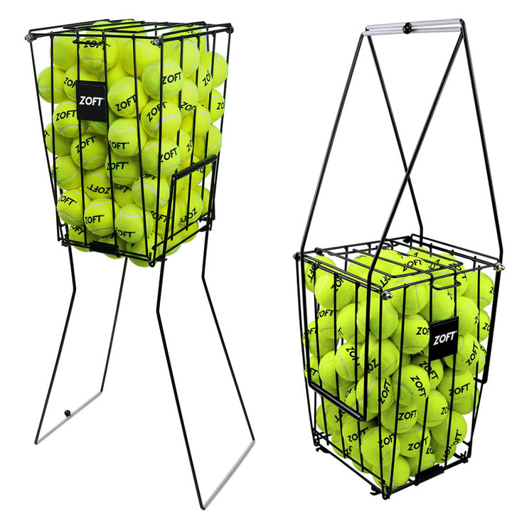 Zoft Tennis Ball Hopper & Stand