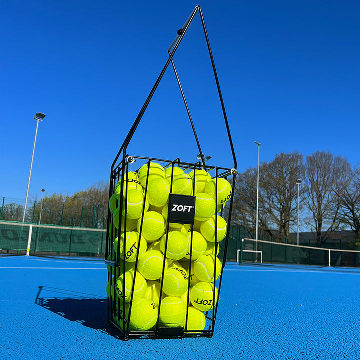 Zoft Tennis Ball Hopper & Stand