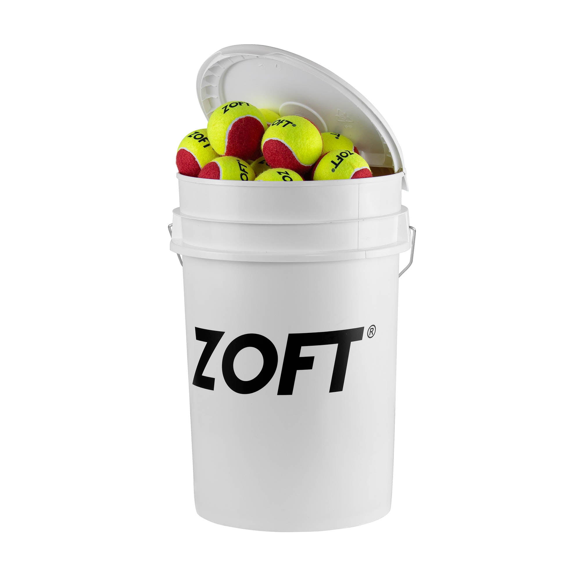 Bote Mini Racket Zoft Stage 3 Mini Tennis Ball Bucket Of 60