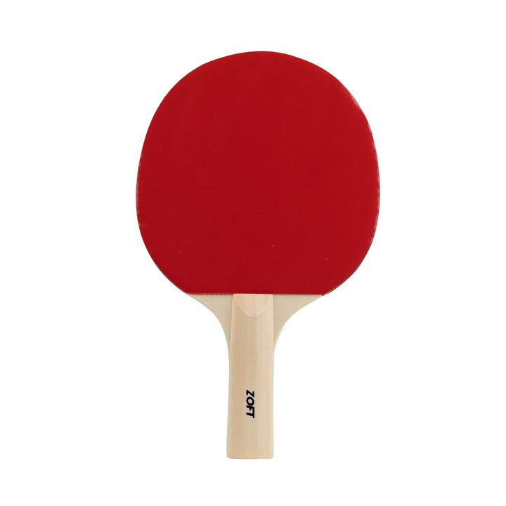 Zoft Table Tennis Bat Smooth With Sponge Rubber (24) & Storage Bag